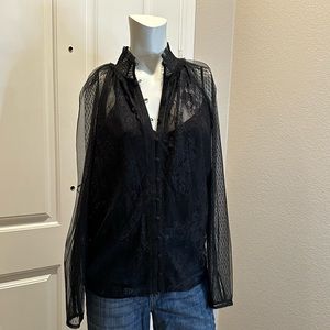 WHBM lace blouse. In excellent condition